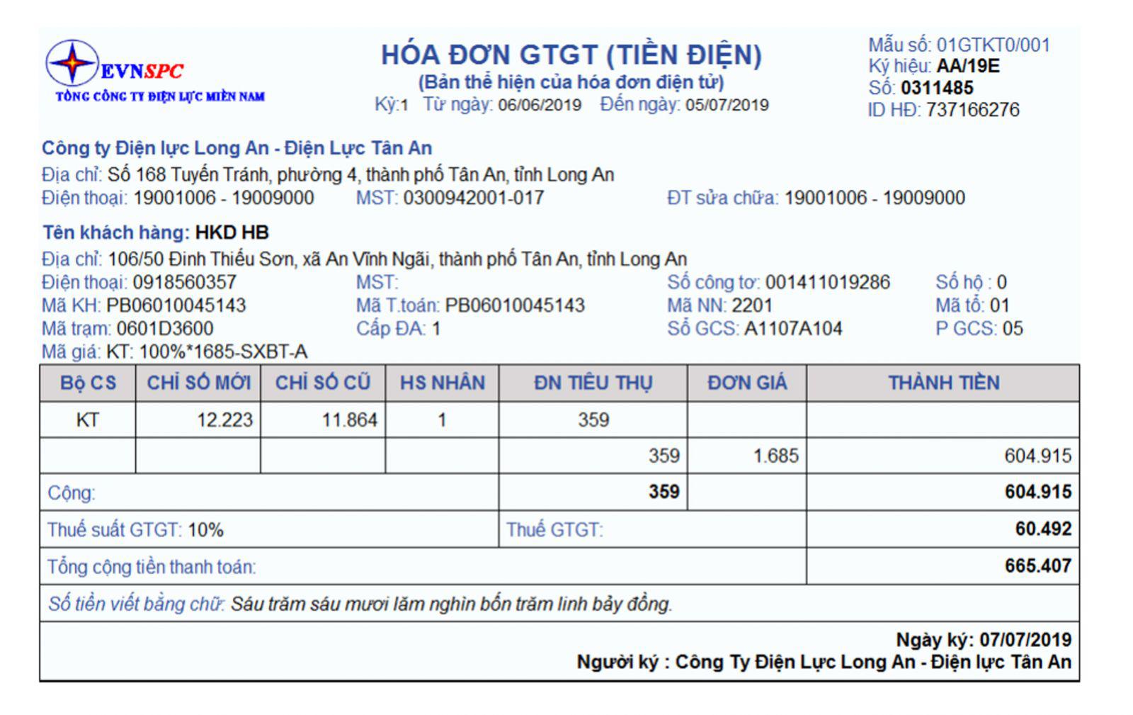 Vay theo hóa đơn tiền điện là gì?