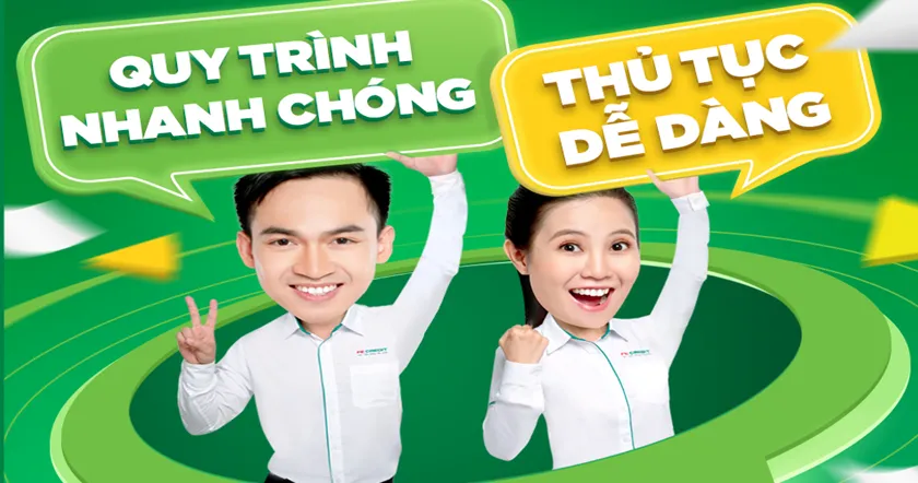 Quy trình vay trả góp nhanh nhất của Oncredit vô cùng nhanh chóng với thủ tục đơn giản