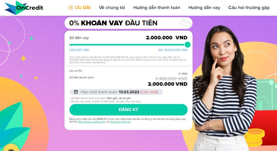 Vay nhanh tại OnCredit