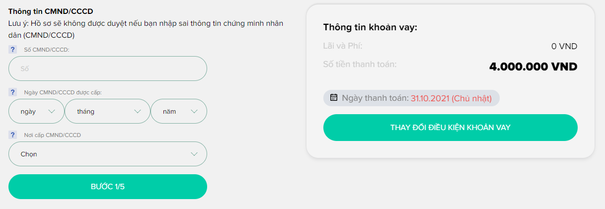 OnCredit tư vấn vay tiền qua app