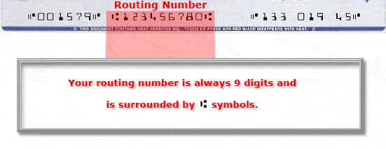 Bank Routing Number