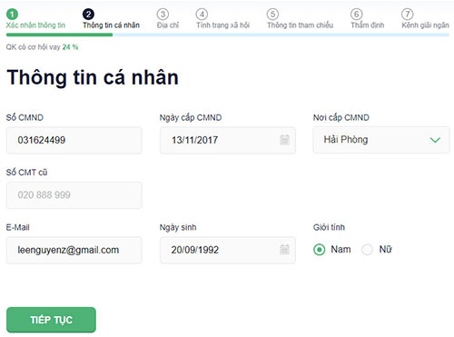 vay nhanh online thủ tục đơn giản