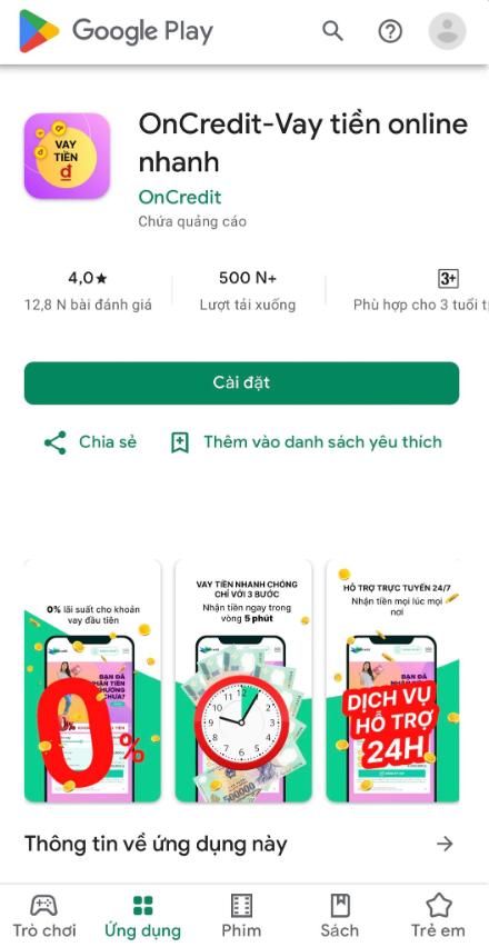 app vay tien oncredit