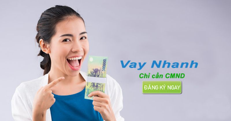 vay tiền bằng CMND photo