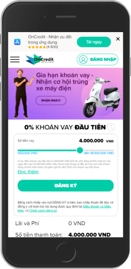 App vay tiền uy tín